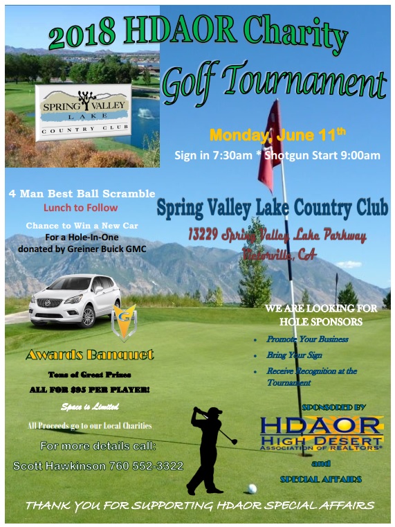 2018 golf tournament flyer picture