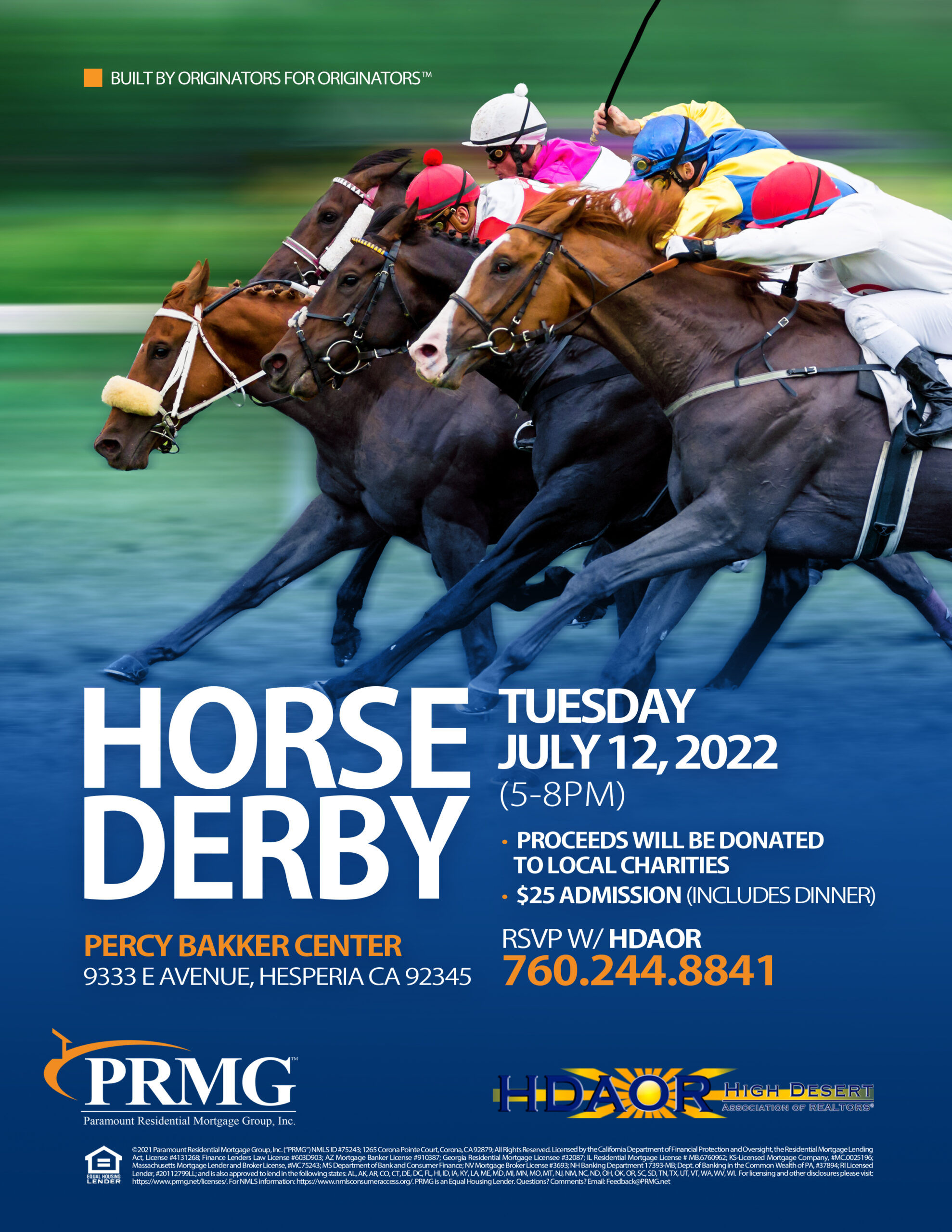 horse derby flyer
