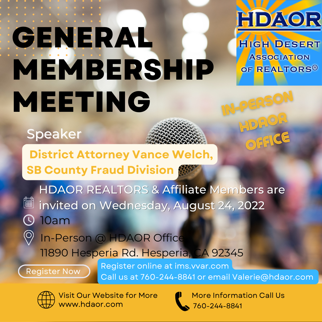 General Membership Meeting Invite